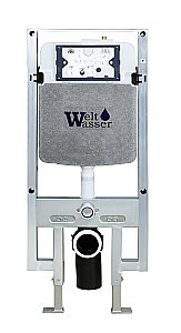 Унитаз подвесной WeltWasser AMBERG 497 ST + HEIMBACH 043 GL-WT + AMBERG RD-CR белый глянцевый, безободковый, с крышкой микролифт, слив-торнадо, с инсталляцией и кнопкой хром глянцевый купить в интернет-магазине Sanbest