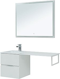 Тумба с раковиной Aquanet Алвита 243660 48 белый для ванной в интернет-магазине Sanbest
