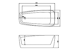 Ванна акриловая Aquatek ПАОЛА 170х78 белая глянцевая купить в интернет-магазине Sanbest