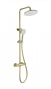 Душевая система с термостатом WONZON & WOGHAND CAPSULE, Брашированное золото (WW-B3031-A- BG) купить в интернет-магазине сантехники Sanbest
