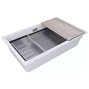 Кухонная мойка Paulmark Lumi-Multi Sink 74 LU-MULTI 74-WH белая матовая купить в интернет-магазине сантехники Sanbest