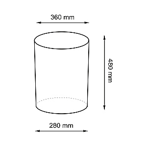 Корзина для белья WasserKRAFT Bever 240 WB-240-M темно-коричневый купить в интернет-магазине сантехники Sanbest
