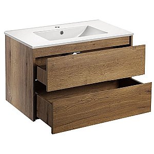 Тумба с раковиной Vincea Gio 80 T.Oak для ванной в интернет-магазине Sanbest