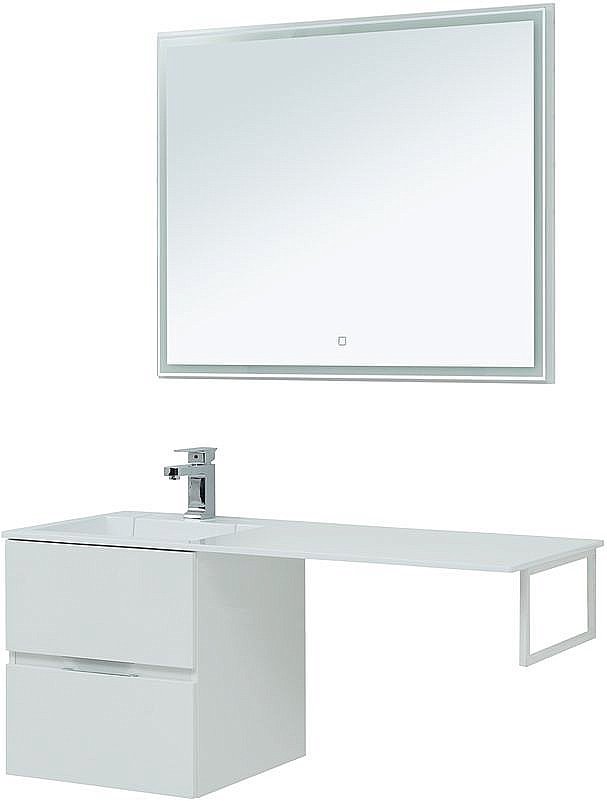 Тумба с раковиной Aquanet Алвита 243660 48 белый для ванной в интернет-магазине Sanbest
