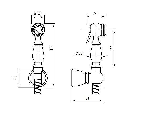 Гигиенический душ Migliore Laura 32317 золото купить в интернет-магазине сантехники Sanbest