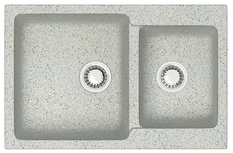 Кухонная мойка Azario Grand 76х50 CS00079906 светло-серая матовая купить в интернет-магазине сантехники Sanbest