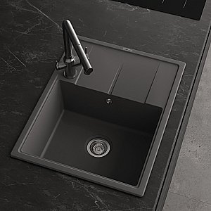 Кухонная мойка Abber Quarz 65х51 AQ2903G серая матовая купить в интернет-магазине сантехники Sanbest