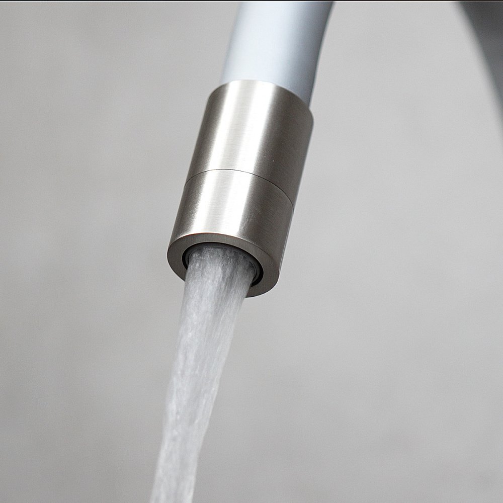 Смеситель для кухни Lemark Comfort LM3075BN-Silver никель/серебро купить в интернет-магазине сантехники Sanbest