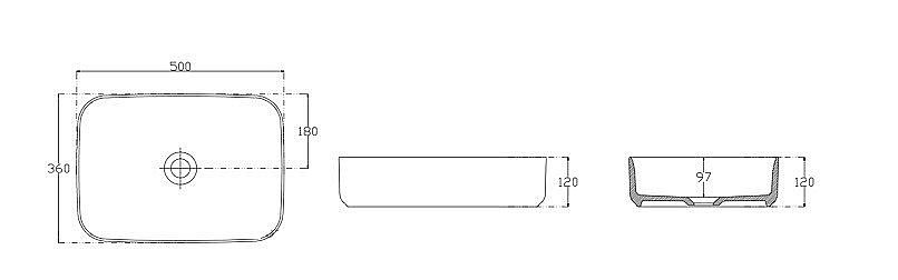 Раковина ISVEA Infinity 50 10NF65050SV-2P изумрудная матовая купить в интернет-магазине Sanbest
