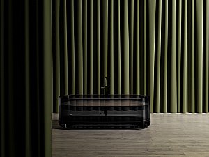 Ванна Abber 170х75 AT9708Onyx черная купить в интернет-магазине Sanbest