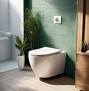 Унитаз подвесной CeruttiSpa Orlter Aria UF 10572 белый, безободковый, с крышкой микролифт купить в интернет-магазине Sanbest