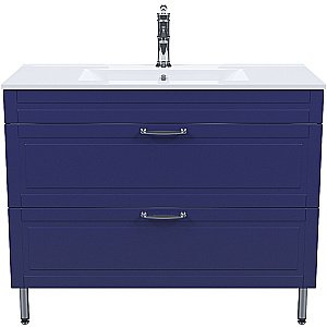 Тумба с раковиной Iddis Oxford 100 OXF10N1i95K синяя для ванной в интернет-магазине Sanbest