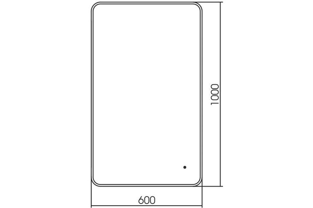 Зеркало ART&MAX SIENA S 60 AM-SieS-600-1000-DS-F в ванную от интернет-магазине сантехники Sanbest