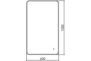 Зеркало ART&MAX SIENA S 60 AM-SieS-600-1000-DS-F в ванную от интернет-магазине сантехники Sanbest