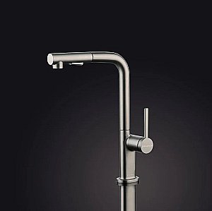 Смеситель для кухни Paulmark Neo Ne214419-BS  брашированная сталь купить в интернет-магазине сантехники Sanbest