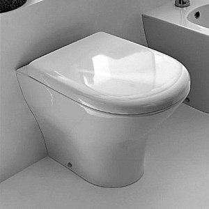 Унитаз приставной Kerasan Aquatech 3718 Белый, безободковый купить в интернет-магазине Sanbest