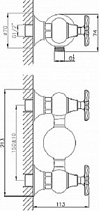 Смеситель для душа Orange GRACIA M20-200cr хром купить в интернет-магазине сантехники Sanbest