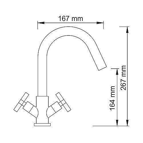 Смеситель для раковины WasserKRAFT Weser 7803 купить в интернет-магазине сантехники Sanbest