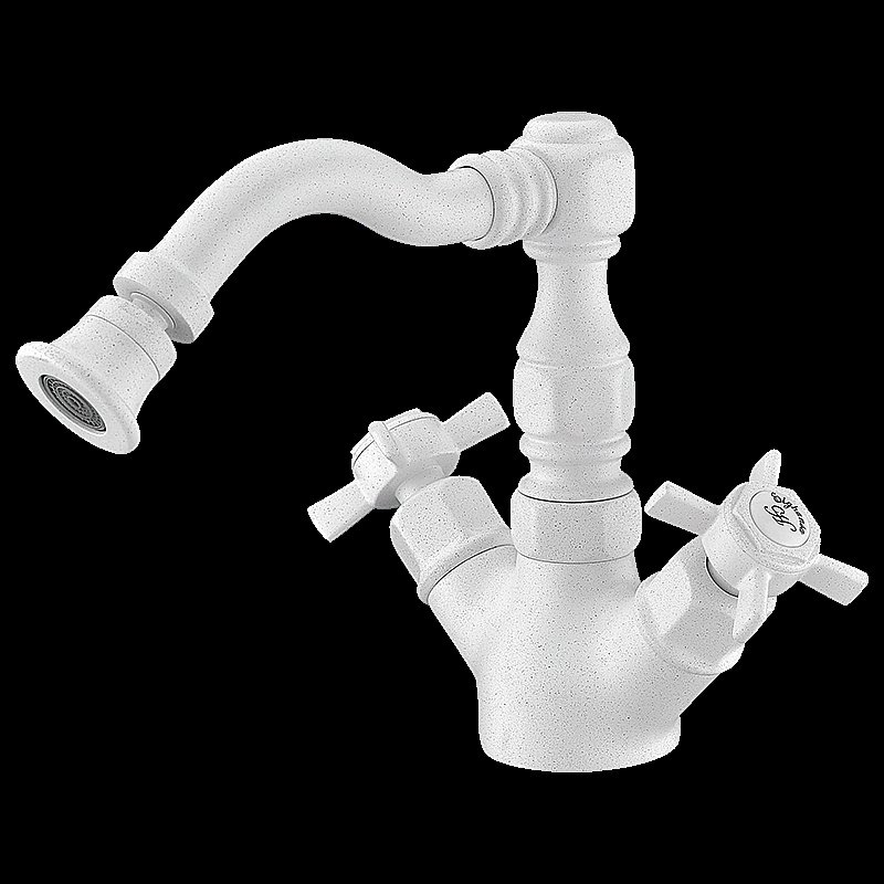 Смеситель для биде Elghansa Praktic 49A2660-White Stone белый камень купить в интернет-магазине сантехники Sanbest