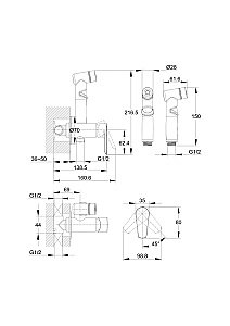 Гигиенический душ Cersanit Vero 64106 хром купить в интернет-магазине сантехники Sanbest