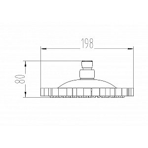 Верхний душ Milacio MC.002.BR бронза купить в интернет-магазине сантехники Sanbest