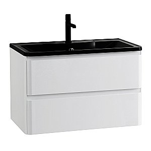 Тумба с раковиной BelBagno ALBANO 80 подвесная Bianco Lucido для ванной в интернет-магазине Sanbest