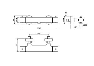 Cмеситель для душа Aquatek Европа AQ1363BGM оружейная сталь купить в интернет-магазине сантехники Sanbest