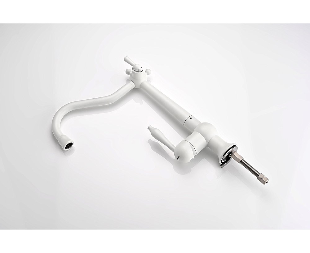 Смеситель для кухни Paulmark Retro Re213226-WH белый матовый купить в интернет-магазине сантехники Sanbest