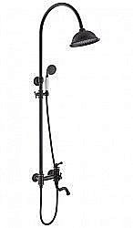 Душевая система Timo Adelia SX-6010/04 черная матовая купить в интернет-магазине сантехники Sanbest