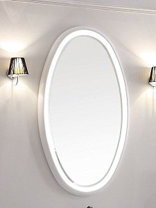 Зеркало Tessoro NEO TS-NE9001-M-W 70x120 белое в ванную от интернет-магазине сантехники Sanbest