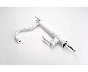 Смеситель для кухни Paulmark Retro Re213226-WH белый матовый купить в интернет-магазине сантехники Sanbest