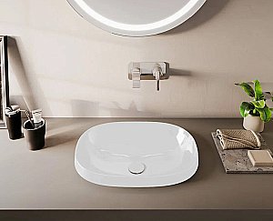 Раковина VitrA Frame 56 5652B403-0016 белая купить в интернет-магазине Sanbest