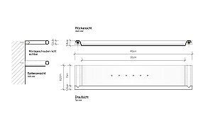 Полка для душа Decor Walther Mikado ABL40 хром купить в интернет-магазине сантехники Sanbest