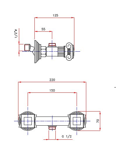 Смеситель для душа Cezares OLIMP-DS-03/24-O золото купить в интернет-магазине сантехники Sanbest