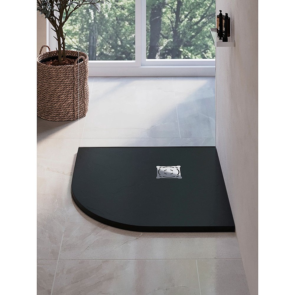 Душевой поддон RGW ST/R-G Stone Tray 16153100-02 100x100 графит купить в интернет-магазине Sanbest