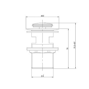 Донный клапан Iddis Optima Home 001SB01i88 купить в интернет-магазине сантехники Sanbest