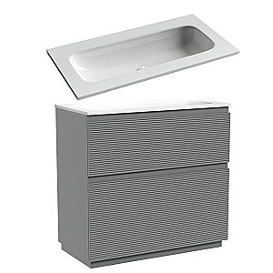 Тумба с раковиной Sancos FOLK Floor FL90FES/CN7019Wx 90 Ergraut soft для ванной в интернет-магазине Sanbest