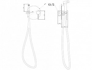 Гигиенический душ Abber EMOTION AF8826 хром купить в интернет-магазине сантехники Sanbest