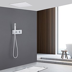 Душевая система ABBER Daheim AF8255W белая матовая купить в интернет-магазине сантехники Sanbest