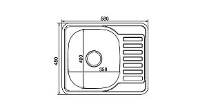 Мойка кухонная MIXLINE ML 532308 хром купить в интернет-магазине сантехники Sanbest