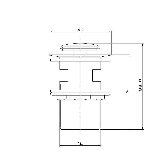 Донный клапан Iddis Optima Home 001SB01i88 купить в интернет-магазине сантехники Sanbest