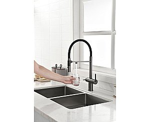 Смеситель для кухни Paulmark Gravity Gr213888-GM вороненая сталь купить в интернет-магазине сантехники Sanbest