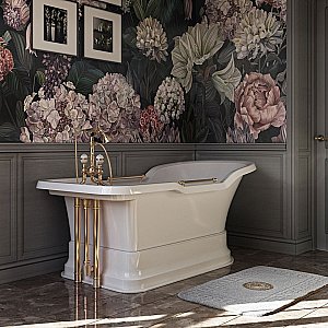 Ванна Migliore Impero Podium 25510 180х87 белая,золото купить в интернет-магазине Sanbest