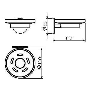 Мыльница Langberger Molveno 30815A купить в интернет-магазине сантехники Sanbest