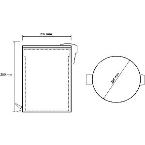 Ведро для мусора Bemeta Sablo 160315010 5л золото купить в интернет-магазине сантехники Sanbest