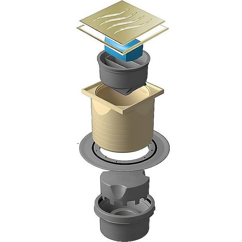 Душевой трап Pestan Confluo Standard 13000178 золото купить в интернет-магазине Sanbest