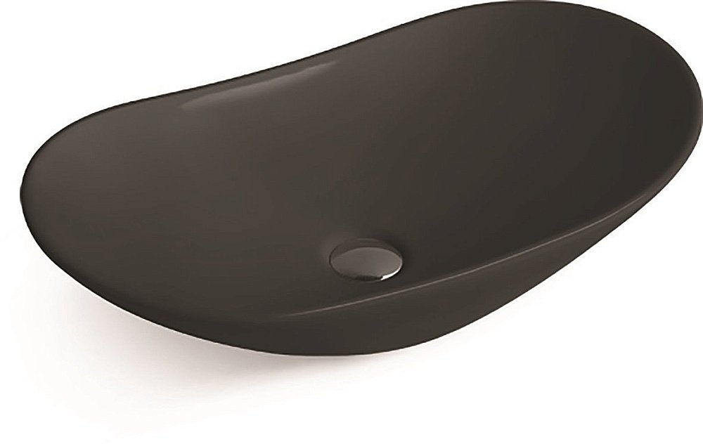 Раковина накладная SantiLine 60,5 SL-1025МВ черная матовая купить в интернет-магазине Sanbest