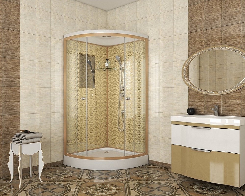 Душевая кабина Niagara Luxe NG-7701G 90x90 купить в интернет-магазине Sanbest