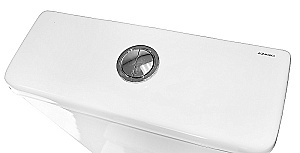 Унитаз напольный Azario Quadro AZ-2175-1 белый, безободковый, с бачком, с крышкой микролифт купить в интернет-магазине Sanbest