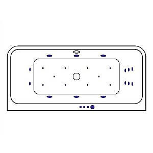 Ванна акриловая EXCELLENT Arana ULTRA WAEX.ARA18.ULTRA.GL 180x85 белая с гидромассажем купить в интернет-магазине Sanbest